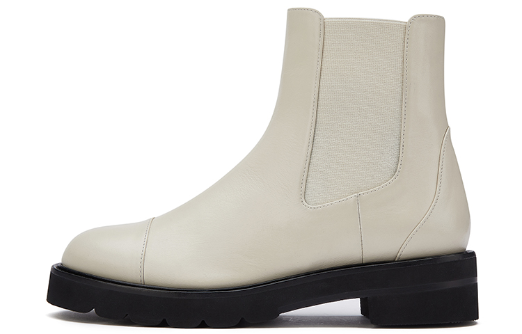 (W) Stuart Weitzman Frankie Lift Bootie 'Oat White'