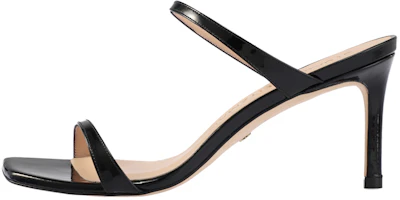 (Women) Stuart Weitzman Glossy Leather High-Heel Sandals Black - 7.5cm ALEENA75PAT Black (Women) Stuart Weitzman Glossy Leather High-Heel Sandals Black - 7.5cm ALEENA75PAT Black