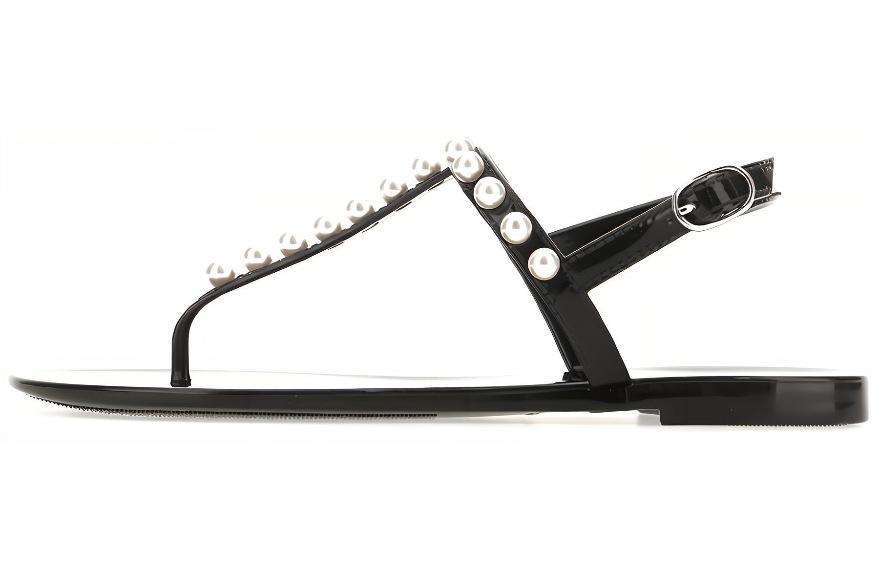 (Women) Stuart Weitzman Goldie Jelly 'Black' GOLDIEJELLYSEMBLK