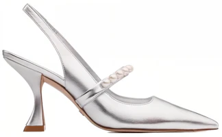 Order (Women) Stuart Weitzman Goldie Xcurve 85 'Pearl Mary Jane' SW3504004-SIL