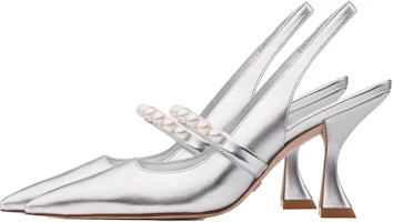 Lookbook (Women) Stuart Weitzman Goldie Xcurve 85 'Pearl Mary Jane' SW3504004-SIL