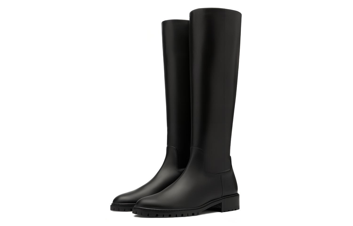 (W) Stuart Weitzman High Boot 'Black Leather Casual' 圖 4