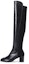 Buy (W) Stuart Weitzman But Hitam Tinggi 'Kain Kulit' HARPER60BLK