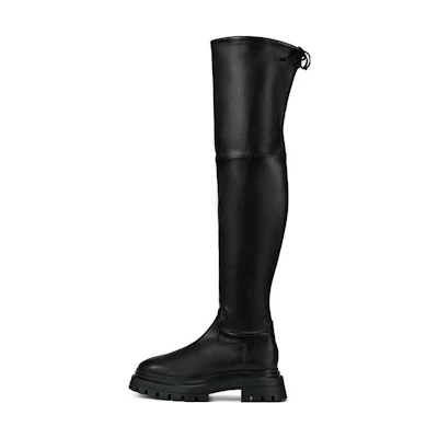 (W) Stuart Weitzman High Boot 'Black Minimalist'