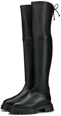 Stuart Weitzman/SW 皮革 百搭簡約 高筒靴 4cm 女款 黑色 Shop Stuart Weitzman/SW 皮革 百搭簡約 高筒靴 4cm 女款 黑色
