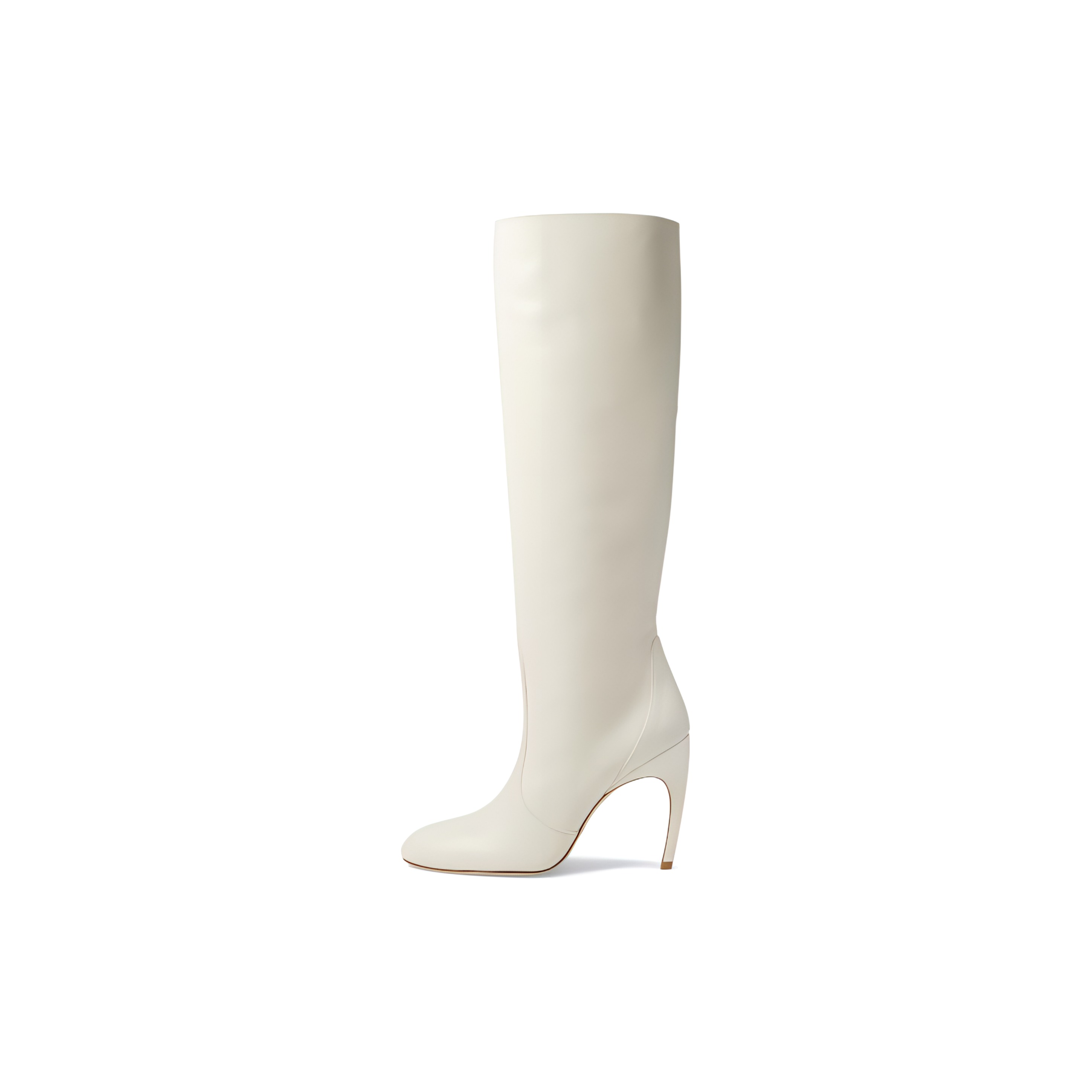 (Women) Stuart Weitzman High Boot 'Simple Comfort White Leather' SF436PY1