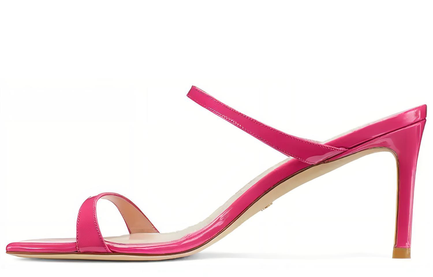 (W) Stuart Weitzman High Heel Sandals 'Pink Patent'