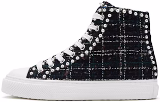 (Women) Stuart Weitzman High-Top Lace-Up 'Fashion Plaid Black' SW1506015-BLK (Women) Stuart Weitzman High-Top Lace-Up 'Fashion Plaid Black' SW1506015-BLK