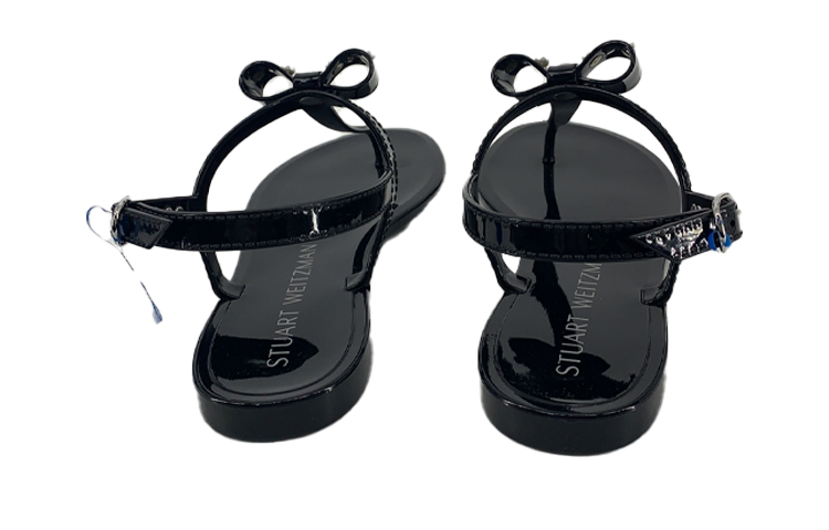 Order Stuart Weitzman 水晶透明涼鞋 女款 黑色