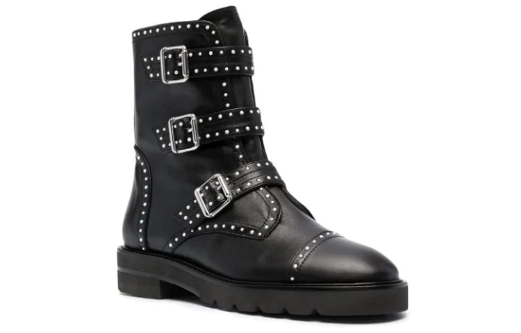 Order Stuart Weitzman Jesse 舒適萬用 簡約休閒綁帶短筒女款 黑色