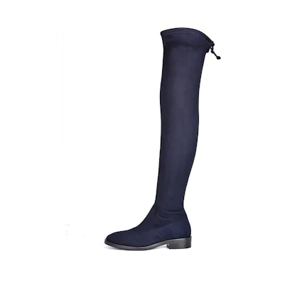 (W) Stuart Weitzman Jocey Boot 'Midnight Blue'