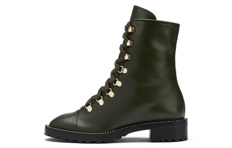 (Women) Stuart Weitzman KOLBIE 'Olive Green Leather Bootie' SW1501060