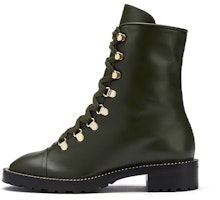 (Women) Stuart Weitzman KOLBIE 'Olive Green Leather Bootie' SW1501060 (Women) Stuart Weitzman KOLBIE 'Olive Green Leather Bootie' SW1501060