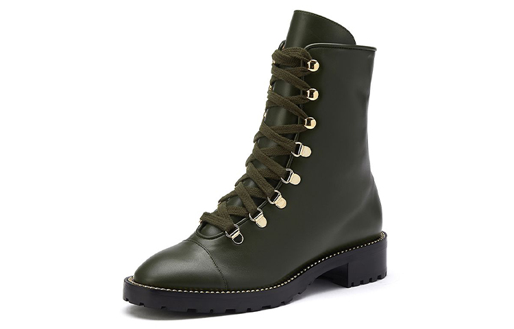 (W) Stuart Weitzman KOLBIE 'Olive Green Leather Bootie' 圖 3