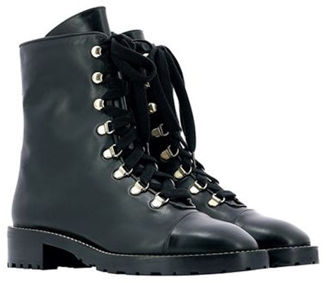 stuart weitzman/SW KOLBIE BLOCK BOOTIE 光滑皮革繫帶低筒靴 黑 女款 Lookbook stuart weitzman/SW KOLBIE BLOCK BOOTIE 光滑皮革繫帶低筒靴 黑 女款