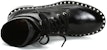 (W) Stuart Weitzman But Kulit Martin dengan Mutiara Hiasan 'Hitam'. SONDRASMOSMOOTHCALFBLACK