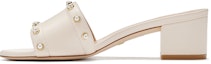 Buy (W) Sandal Selipar Stuart Weitzman Kulit Hujung Terbuka 'Beige' SW2205001-BEI