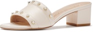 Lookbook (W) Sandal Selipar Stuart Weitzman Kulit Hujung Terbuka 'Beige' SW2205001-BEI