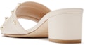 Shop (W) Sandal Selipar Stuart Weitzman Kulit Hujung Terbuka 'Beige' SW2205001-BEI