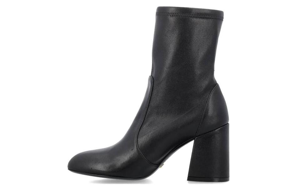 (Women) Stuart Weitzman Leather Pointed-Toe Ankle Boot 'Black' SF413SRL