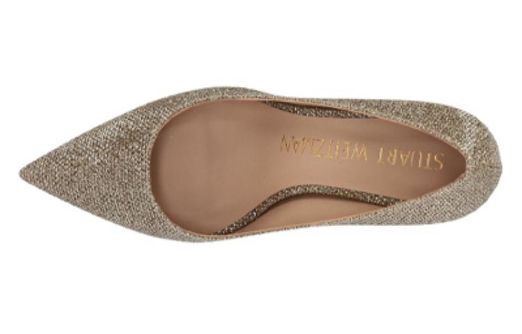 Lookbook (W) （レディース）スチュアート・ワイツマン レザー ポインテッドトゥ ハイヒール『ゴールド』S6981NOIPLA S6981NOIPLA