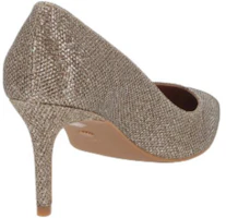 Shop (W) Stuart Weitzman Sepatu Hak Tinggi Kulit Runcing 'Emas' S6981NOIPLA