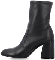 (Women) Stuart Weitzman Leather Pointed-Toe Ankle Boot 'Black' SF413SRL (Women) Stuart Weitzman Leather Pointed-Toe Ankle Boot 'Black' SF413SRL
