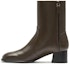Buy (W) Stuart Weitzman But Kulit Bertumit Blok Runcing Buku Lali 'Coklat' SW3601032-BRO