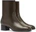 Order (Women) Stuart Weitzman Leather Pointed Toe Block Heel Ankle Boot 'Brown' SW3601032-BRO