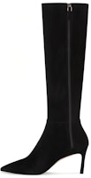 (Women) Stuart Weitzman Leather Pointed Toe Zip-Up Over-the-Knee Boots 'Black' SW3901007-BLK (Women) Stuart Weitzman Leather Pointed Toe Zip-Up Over-the-Knee Boots 'Black' SW3901007-BLK