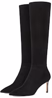 Order (Women) Stuart Weitzman Leather Pointed Toe Zip-Up Over-the-Knee Boots 'Black' SW3901007-BLK