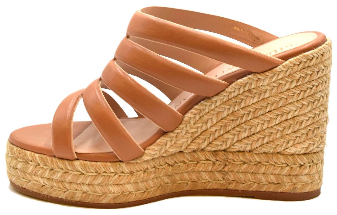 (Women) Stuart Weitzman Lilyana Espadrille 'Brown' LILYANAESPADRLWEDGBEIGE
