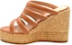 (Women) Stuart Weitzman Lilyana Espadrille 'Brown' LILYANAESPADRLWEDGBEIGE