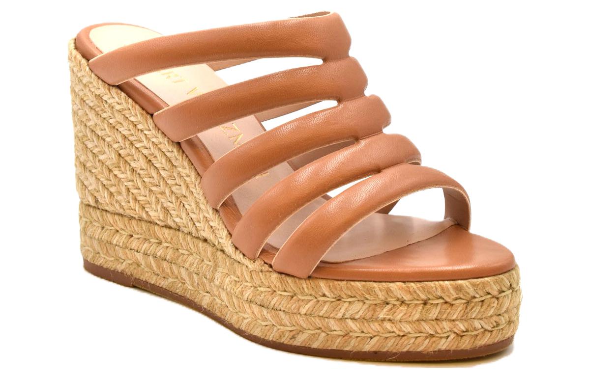 Shop (W) Stuart Weitzman Lilyana麻鞋“棕色” LILYANAESPADRLWEDGBEIGE