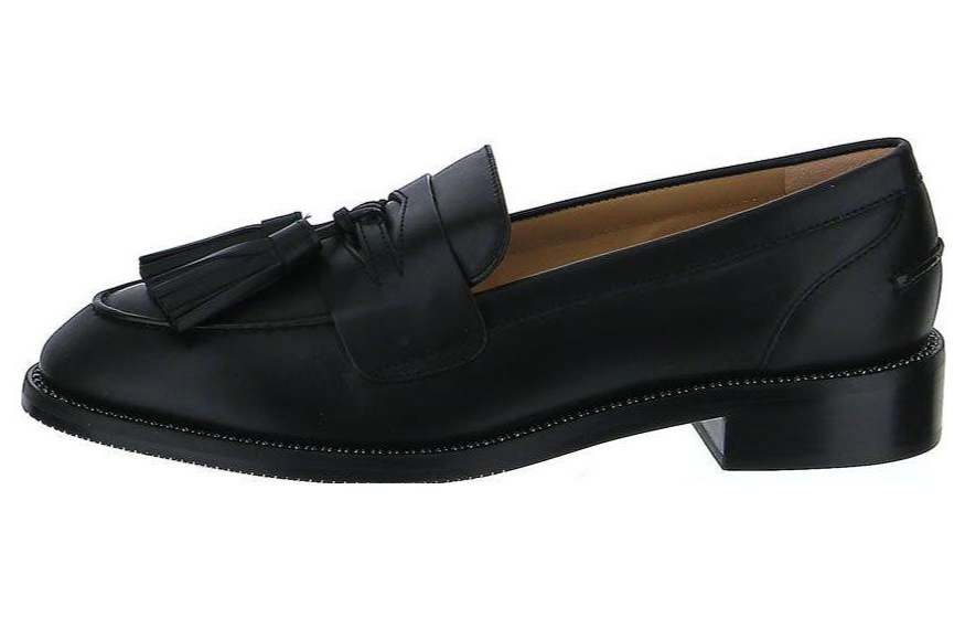 (W) Stuart Weitzman Loafer 'CMFTable Leather Black'