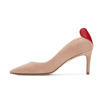 (W) Stuart Weitzman Lovestruck 70 Pump 'Valentine's Day Nude Pink'