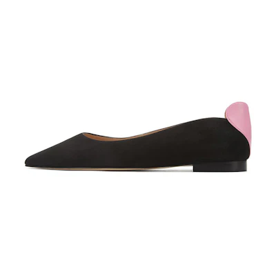(W) Stuart Weitzman Lovestruck Flat 'Valentine's Day Black'