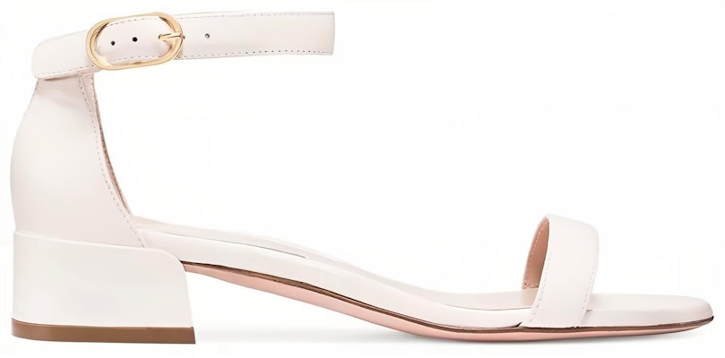 (Women) Stuart Weitzman Low Heel Patent Sandal 'White' NUDISTJUNE-PATENT-WHITE Order (Women) Stuart Weitzman Low Heel Patent Sandal 'White' NUDISTJUNE-PATENT-WHITE