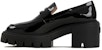 (W) Stuart Weitzman Low Top Slip-On Platform 'Kulit Hitam' SB814-BLK