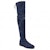 (W) Stuart Weitzman Lowland But Atas Lutut 'Beludru Biru Klasik' LOWLANDSUEDESTRNICEBLUE