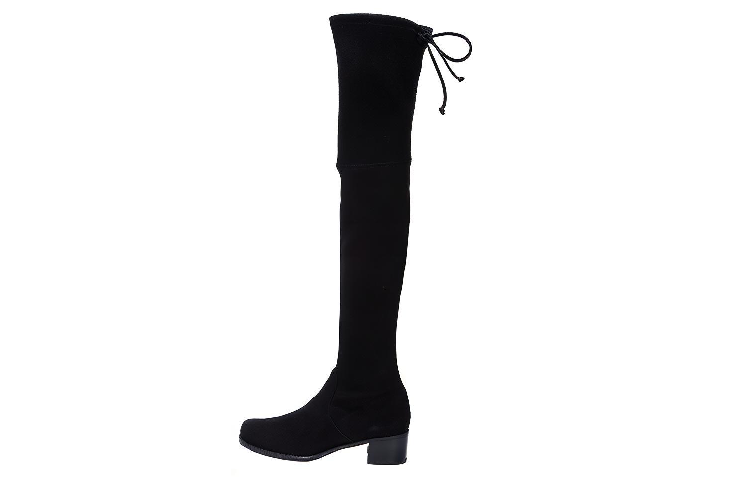 (Women) Stuart Weitzman Midland 'Black Block Heel Over-The-Knee' WL46895