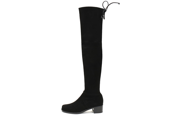 (Women) Stuart Weitzman Midland 'Black Over-the-Knee Boot' MIDLANDSUSSUEDESTRBLACK