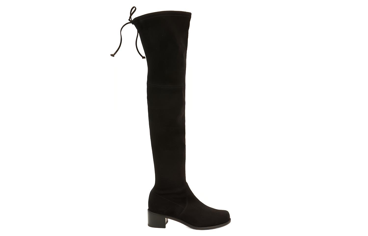 Order (W) スチュアート ワイツマン ミッドランド ニーハイタイバック (黒) WE0901359B-BLK