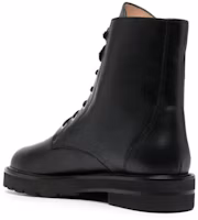 Shop (W) Stuart Weitzman Mila Lift ''Zwarte Combat Martin'' Laarzen MILALIFTBOOTIECHIBLK