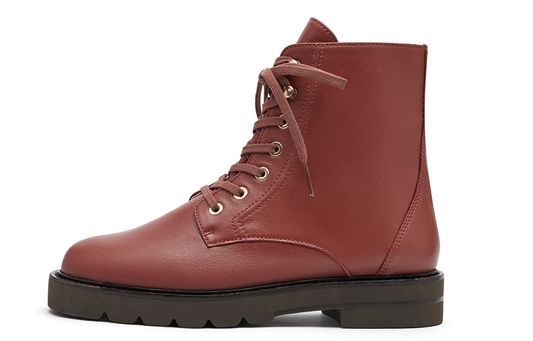 (W) Stuart Weitzman Mila Lift Bootie 'Brick Red Leather'