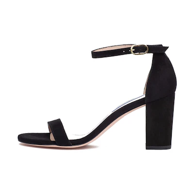 (W) Stuart Weitzman Nearlynude 'Black Suede'