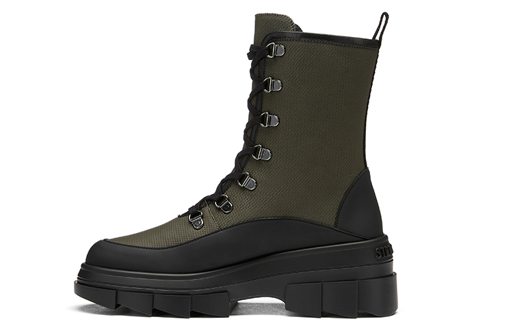 (Women) Stuart Weitzman Noho Bootie 'Military Green Canvas' SW2501017-GRE