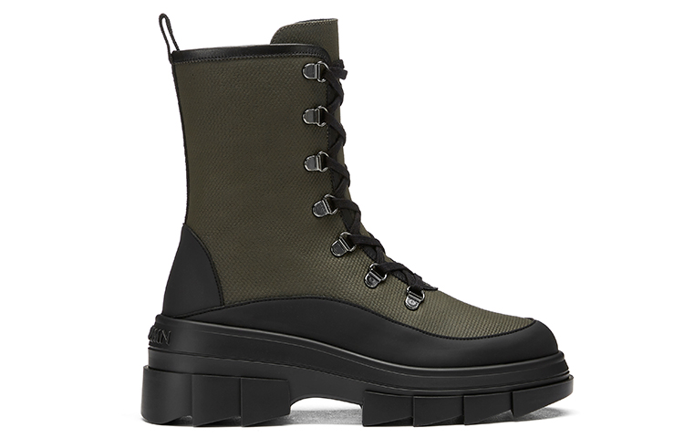 Order (W) Stuart Weitzman Noho Bootie 'Kanvas Hijau Militer' SW2501017-GRE