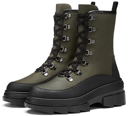 (W) Stuart Weitzman Noho Bootie 'Kanvas Hijau Militer' SW2501017-GRE Lookbook (W) Stuart Weitzman Noho Bootie 'Kanvas Hijau Militer' SW2501017-GRE