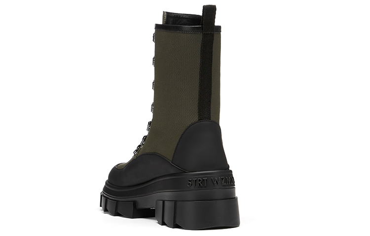 Shop (W) Stuart Weitzman Noho Bootie 'Kanvas Hijau Militer' SW2501017-GRE